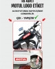 Motul Sticker ve Etiket Seti – Araba/Motosiklet Uyumlu, Su Geçirmez 18 Adet Etiket