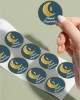 Hayırlı Bayramlar 24 Adet Gold Yeşil Süsleme, Hediye, Paketleme Sticker - A5