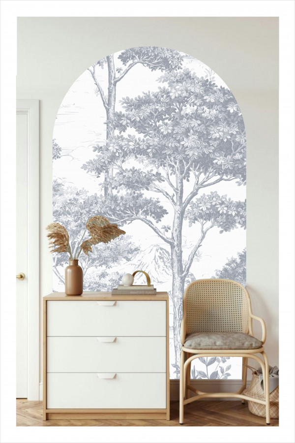Bohemian Tree Bohem Oval Duvar Sticker