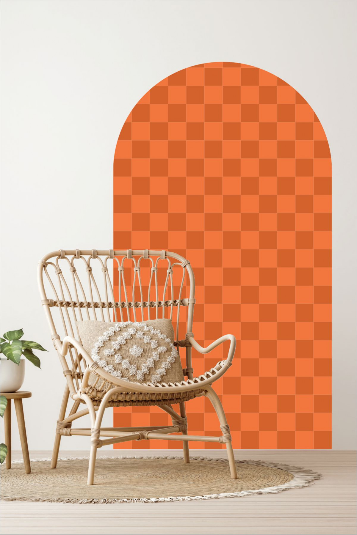 Mozaik Desen Bohem Oval Duvar Sticker