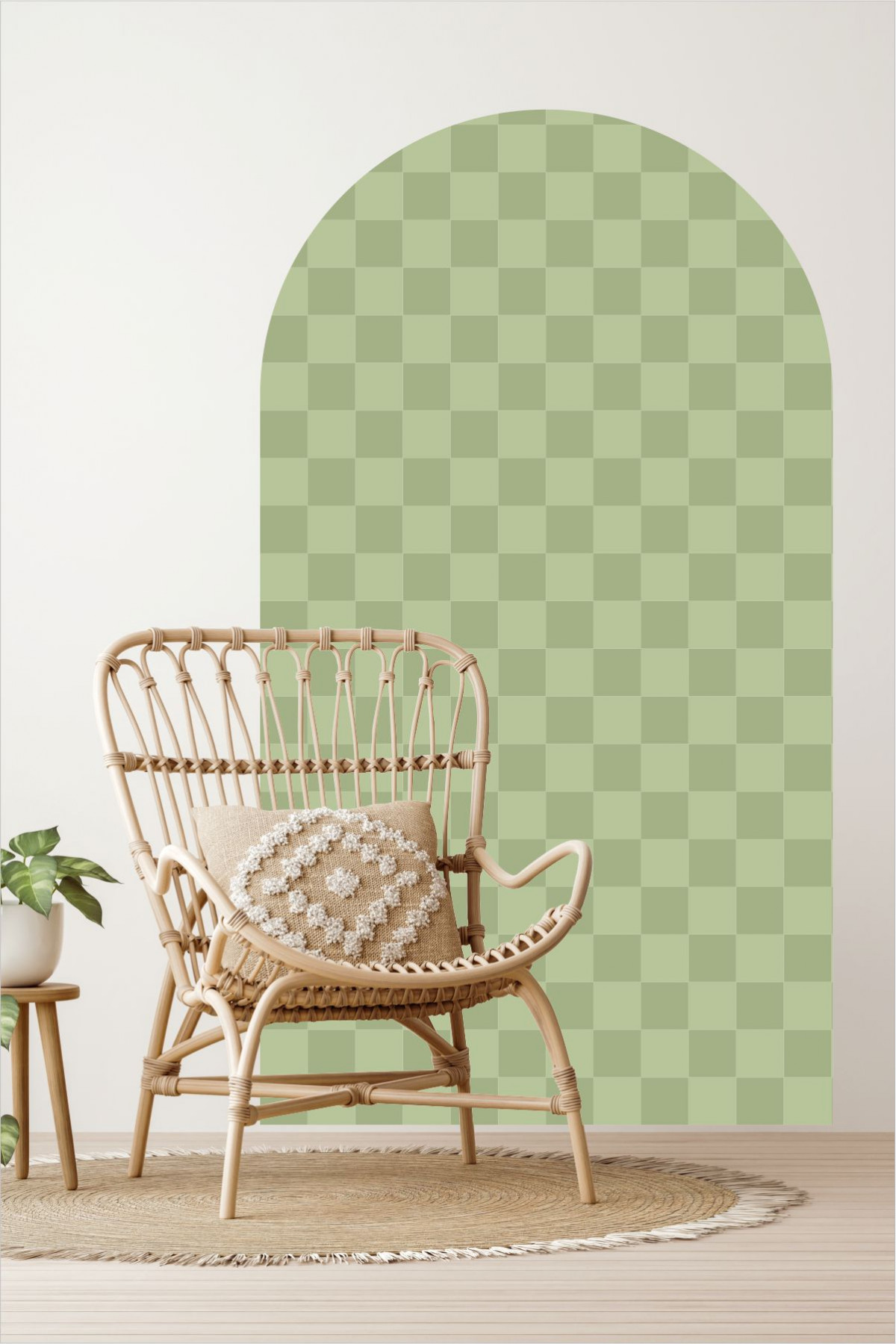 Mozaik Desen Bohem Oval Duvar Sticker