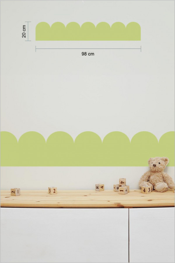 Taraklı Bloklar Şerit Bohem Duvar Sticker