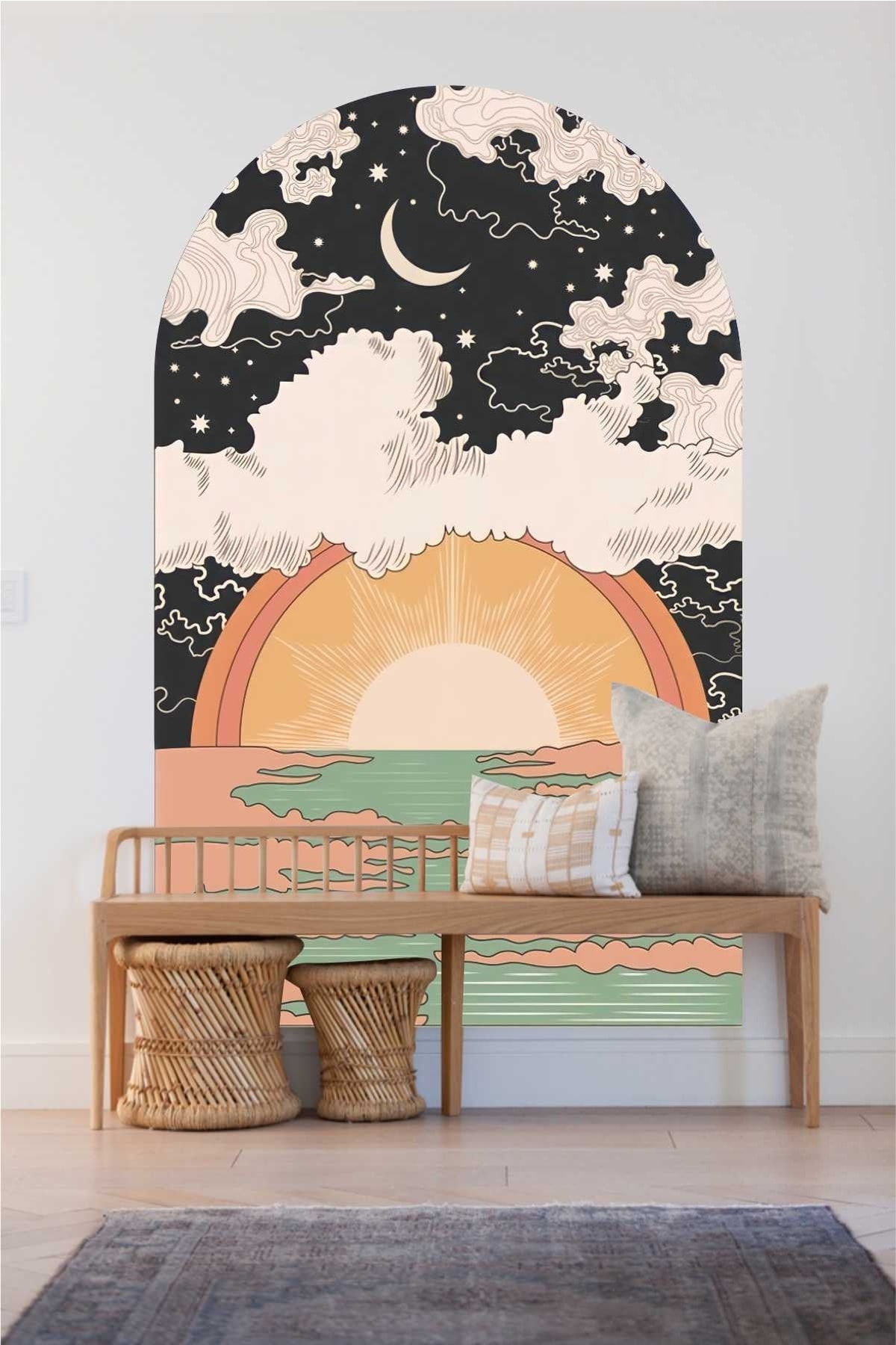 The Sun Will Rise Bohemian Duvar Sticker