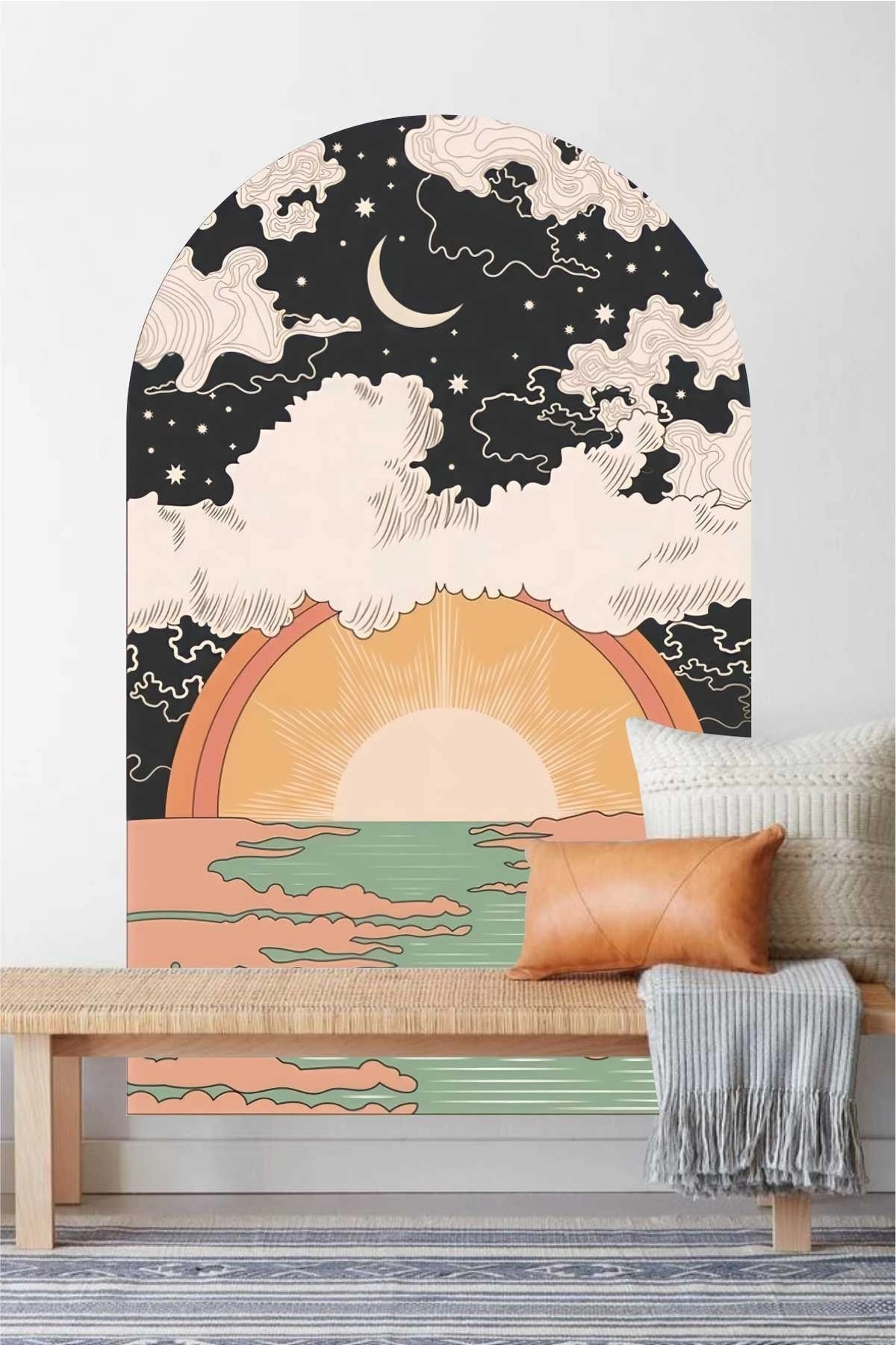 The Sun Will Rise Bohemian Duvar Sticker