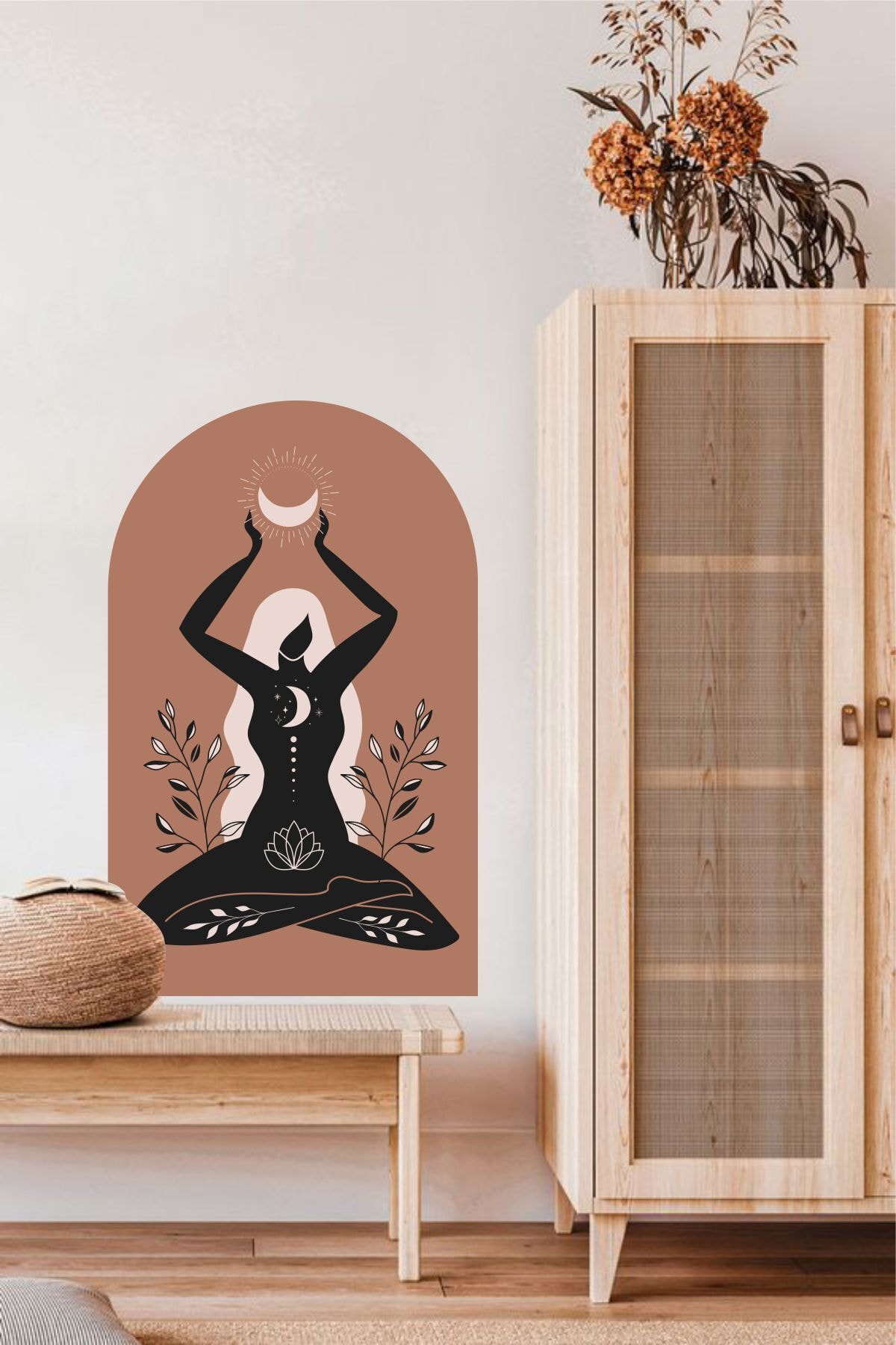 Kadın Bohem Duvar Stickerı