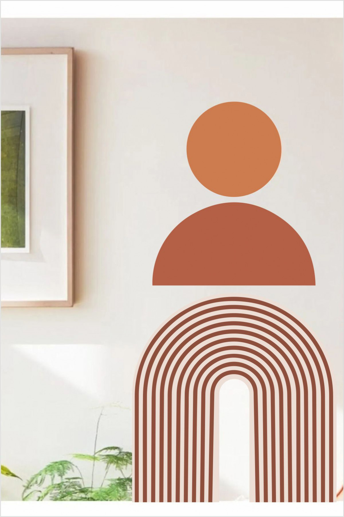Geometrik Bohem Duvar Stickerı