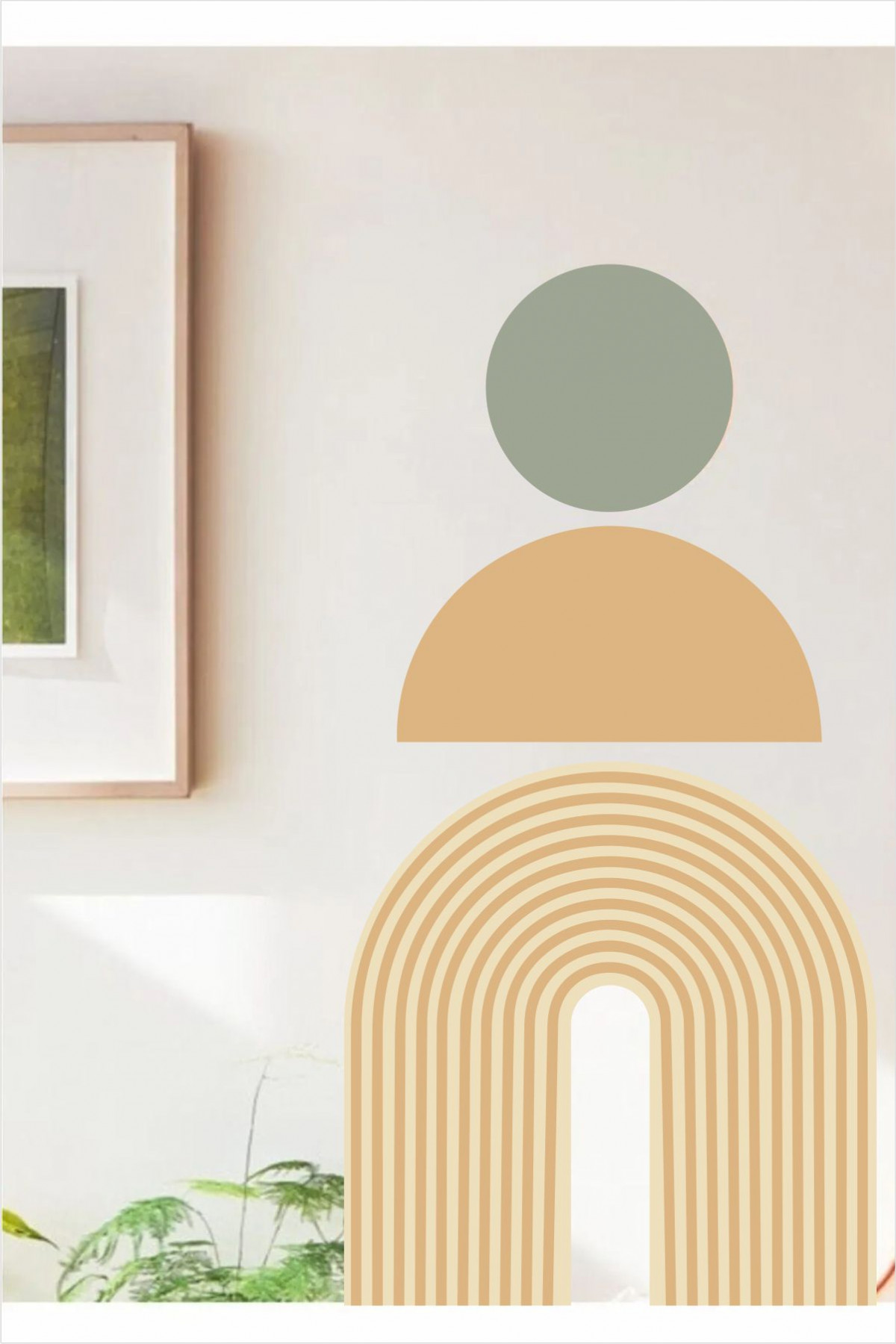 Geometrik Bohem Duvar Stickerı