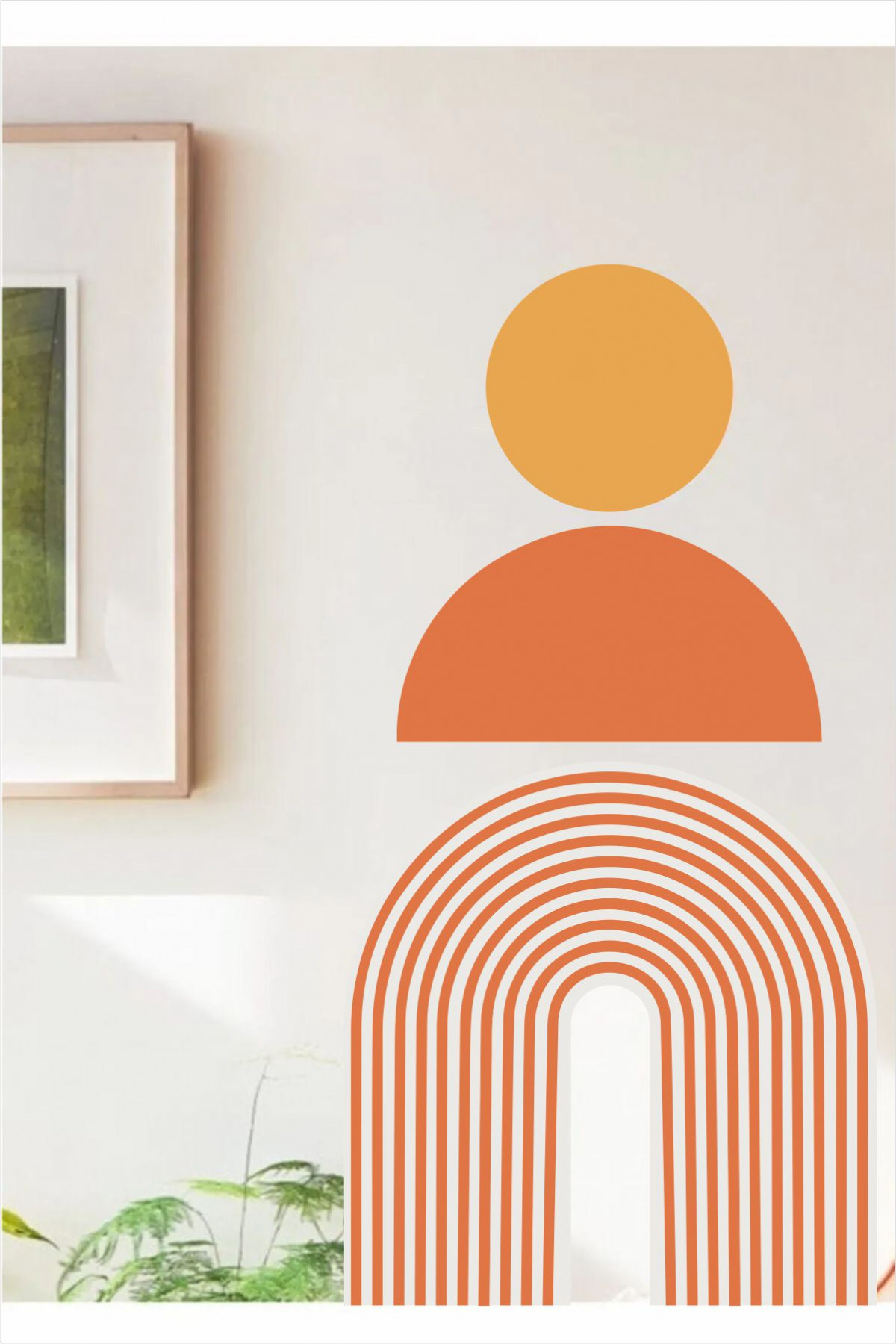 Geometrik Bohem Duvar Stickerı