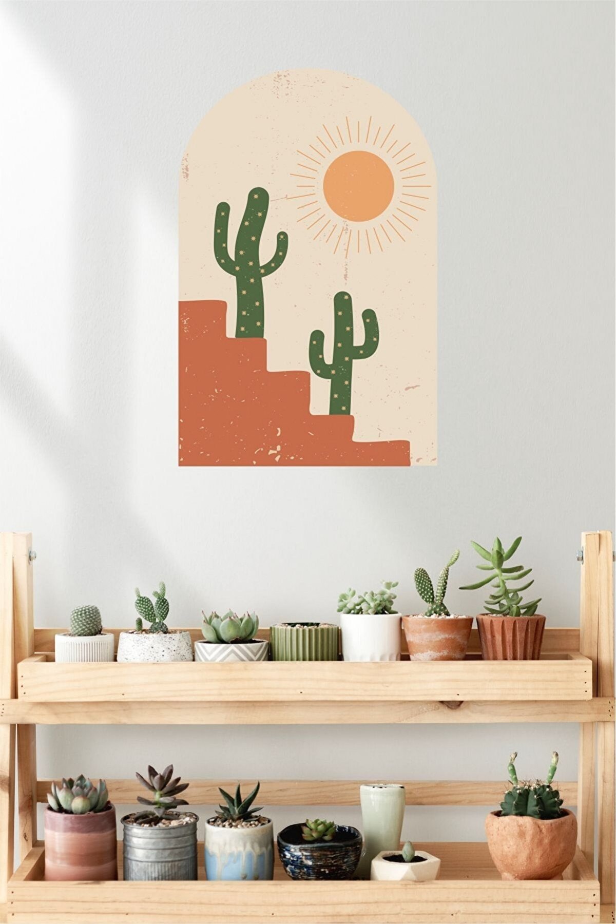 Desert Cactus Bohem Duvar Sticker