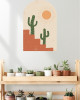Desert Cactus Bohem Duvar Sticker