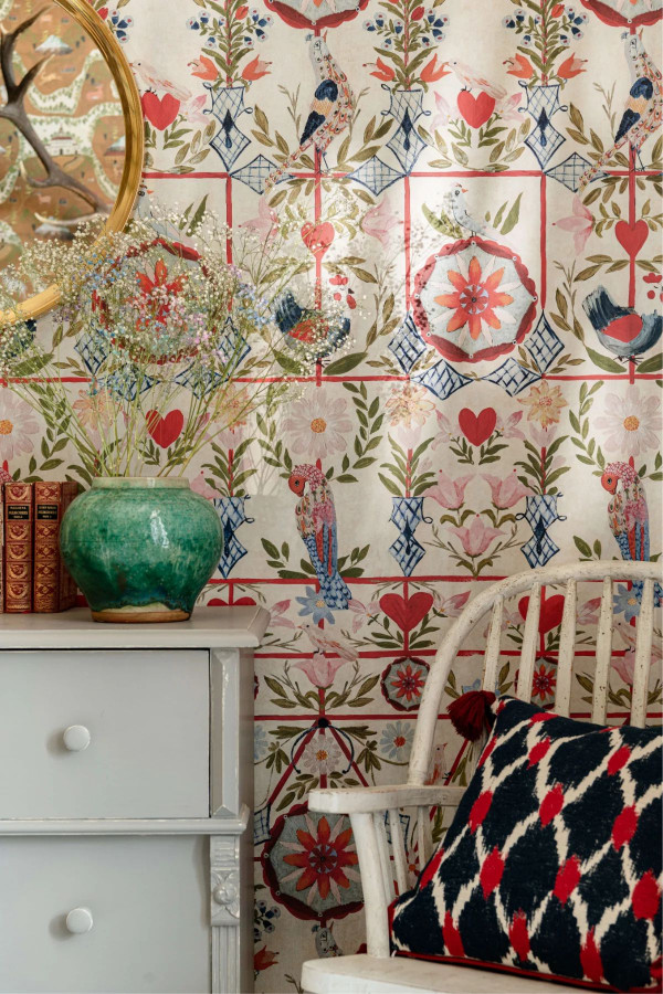 Pixroll Koleksiyonu Kuş Evi Duvar Kaplama - Duvar Etiketi