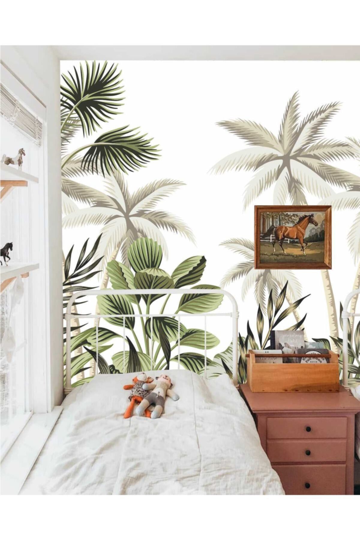 Tropical Vintage Duvar Kaplama Folyosu