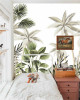 Tropical Vintage Duvar Kaplama Folyosu