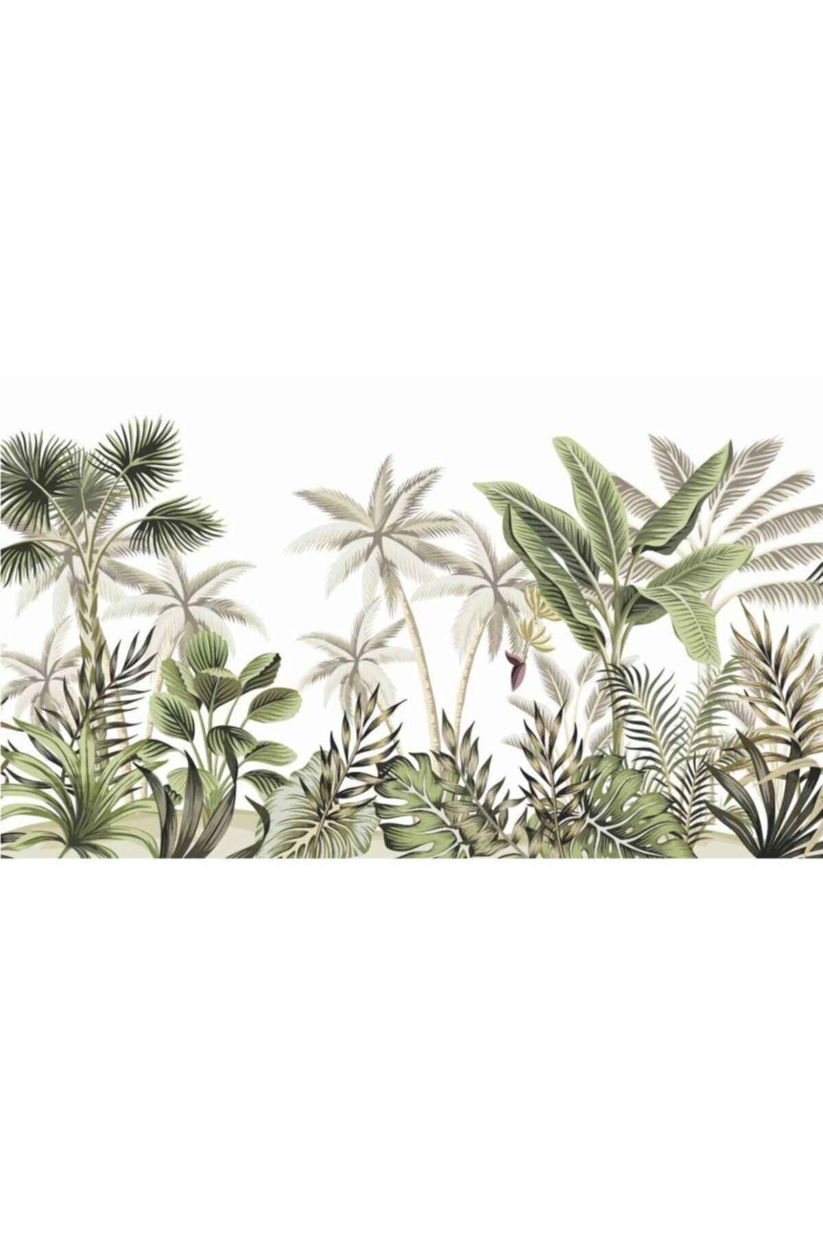 Tropical Vintage Duvar Kaplama Folyosu