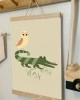 Bob Crocodile Askılı Kanvas Poster