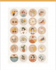 Minimal Desenli Cool Sticker Seti 24 Adet