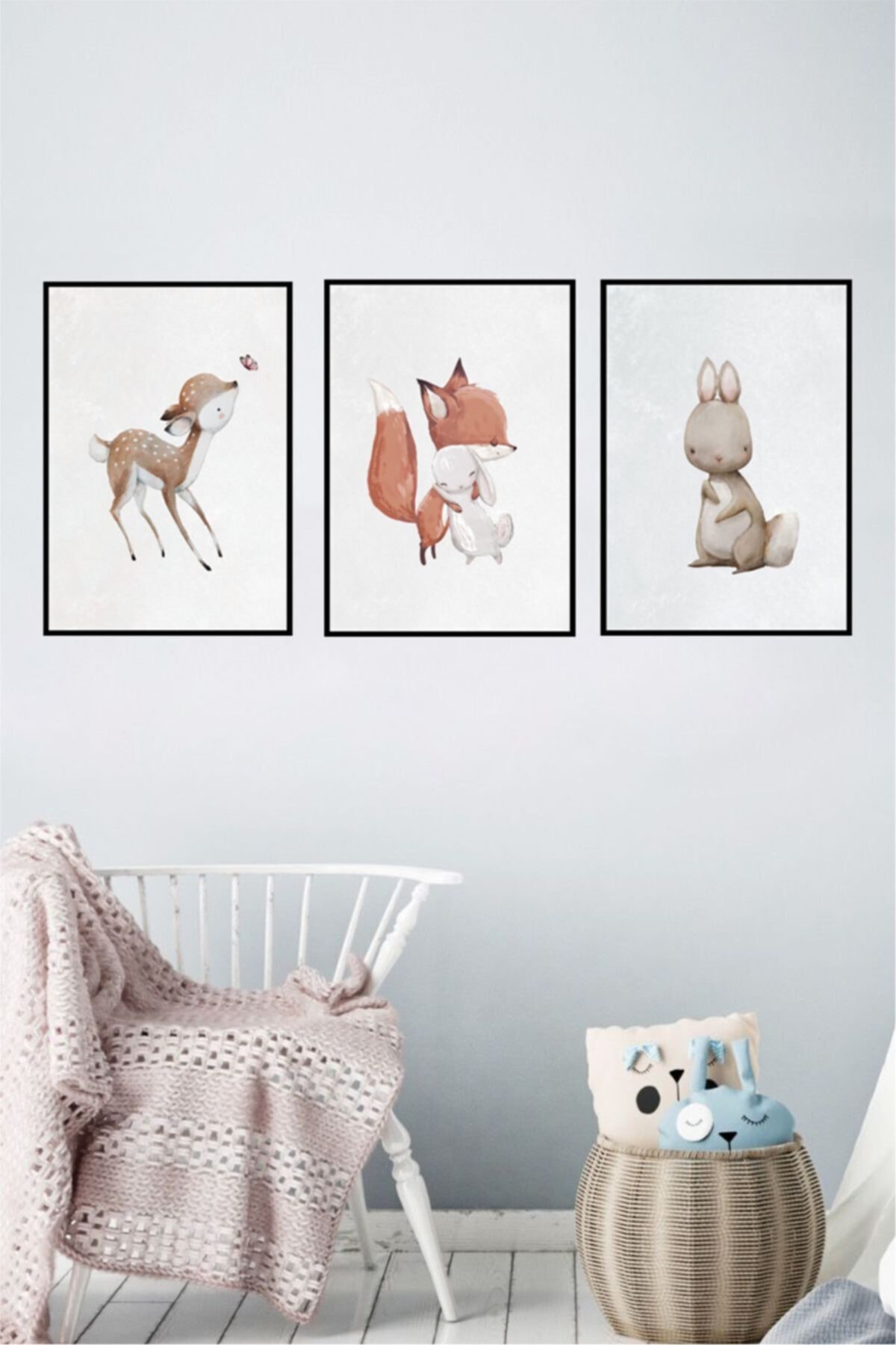 Woodland Yapışkanlı Poster Seti