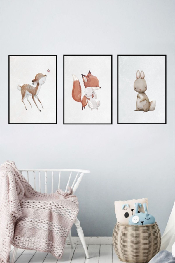 Woodland Yapışkanlı Poster Seti Woodland Yapışkanlı Poster Seti