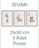 Sevimli Yapışkanlı Poster Seti