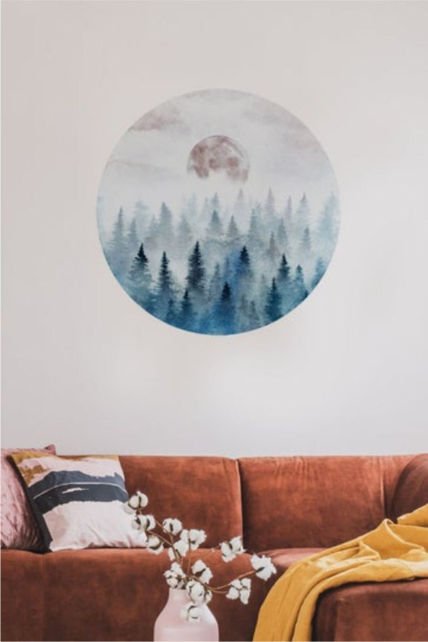 MOON AND MOUNTAIN DUVAR STİCKER MOON AND MOUNTAIN DUVAR STİCKER
