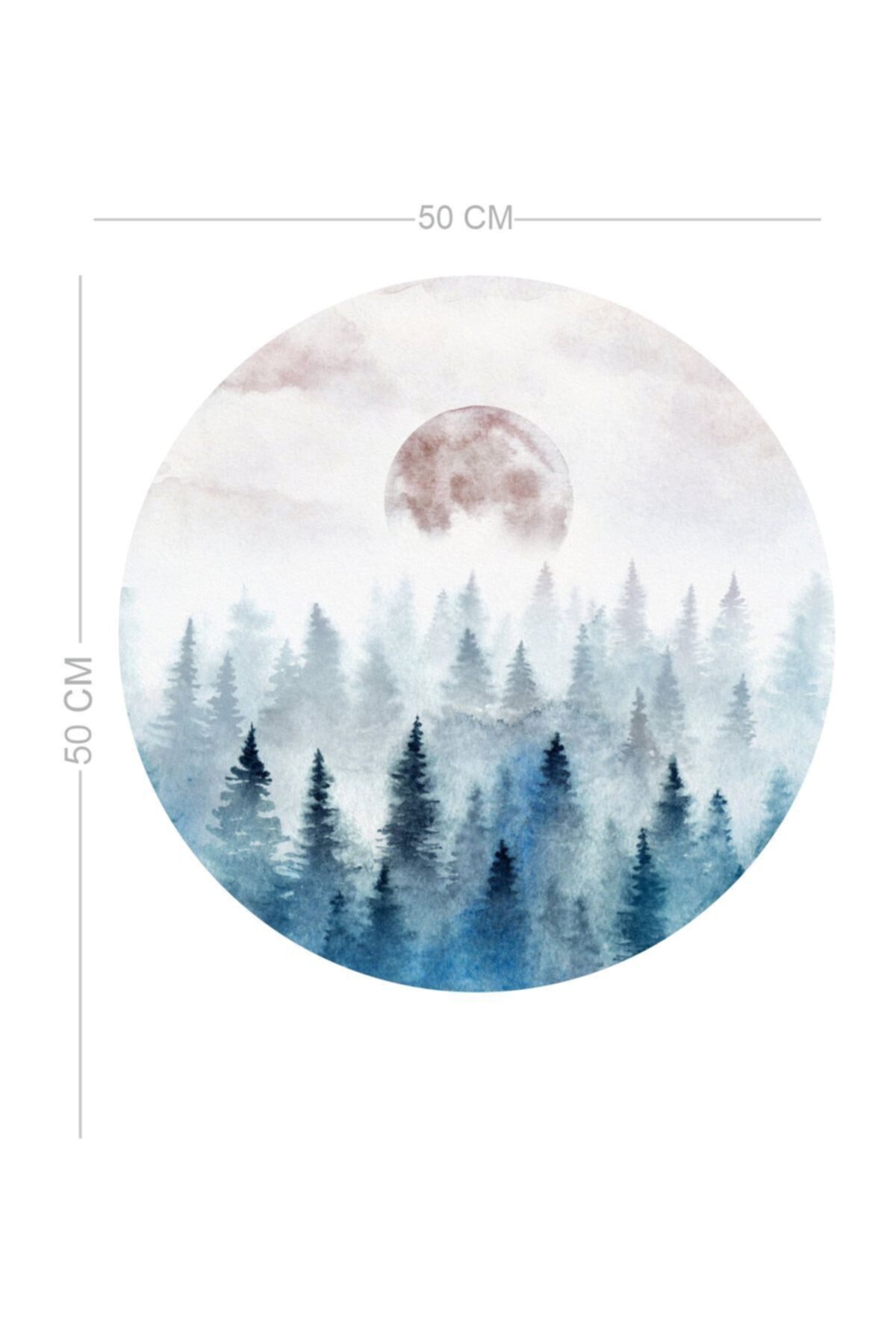 MOON AND MOUNTAIN DUVAR STİCKER
