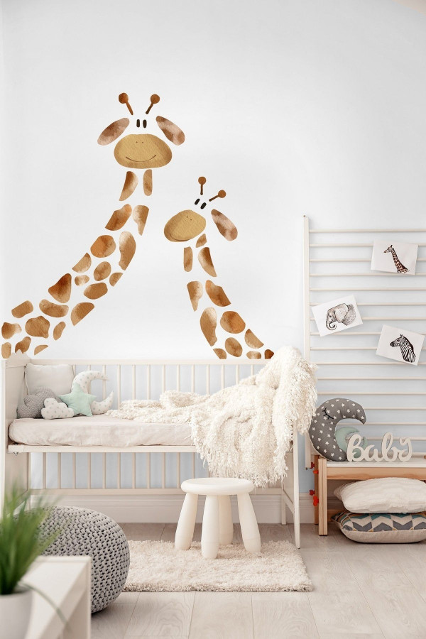 Sevimli Zürafa Çocuk Odası Duvar Sticker Sevimli Zürafa Çocuk Odası Duvar Sticker