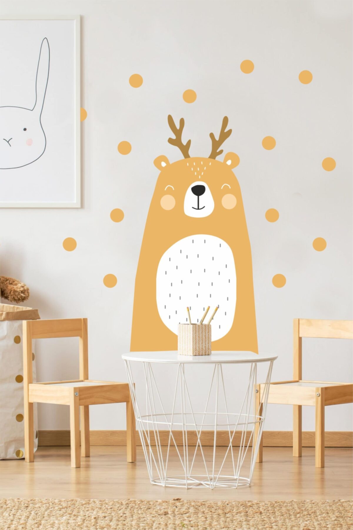 Sevimli Ayı Çocuk Odası Duvar Sticker