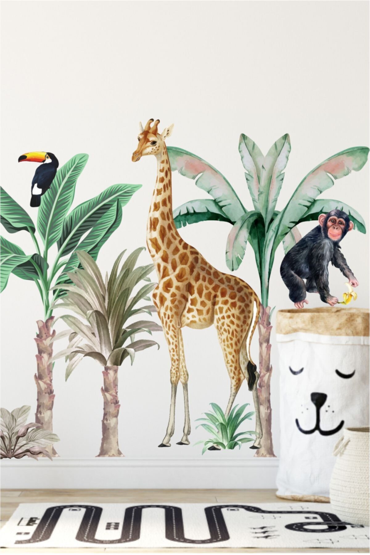 Tropikal Safari Çocuk Odası Sticker