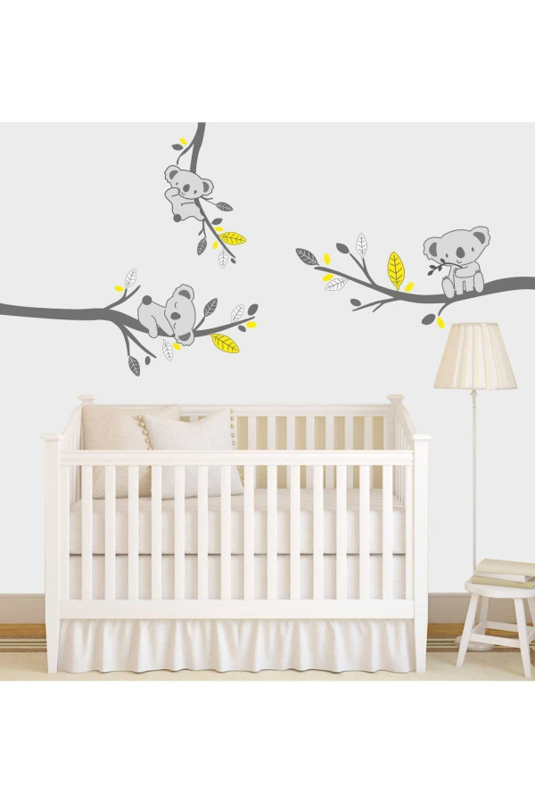 Koala ve Ağaç Dalları Çocuk Odası Duvar Sticker Koala ve Ağaç Dalları Çocuk Odası Duvar Sticker
