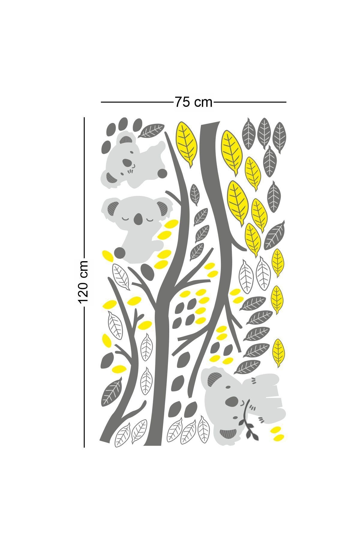 Koala ve Ağaç Dalları Çocuk Odası Duvar Sticker