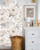 Soft Vintage Flower Bohem Arch Duvar Sticker