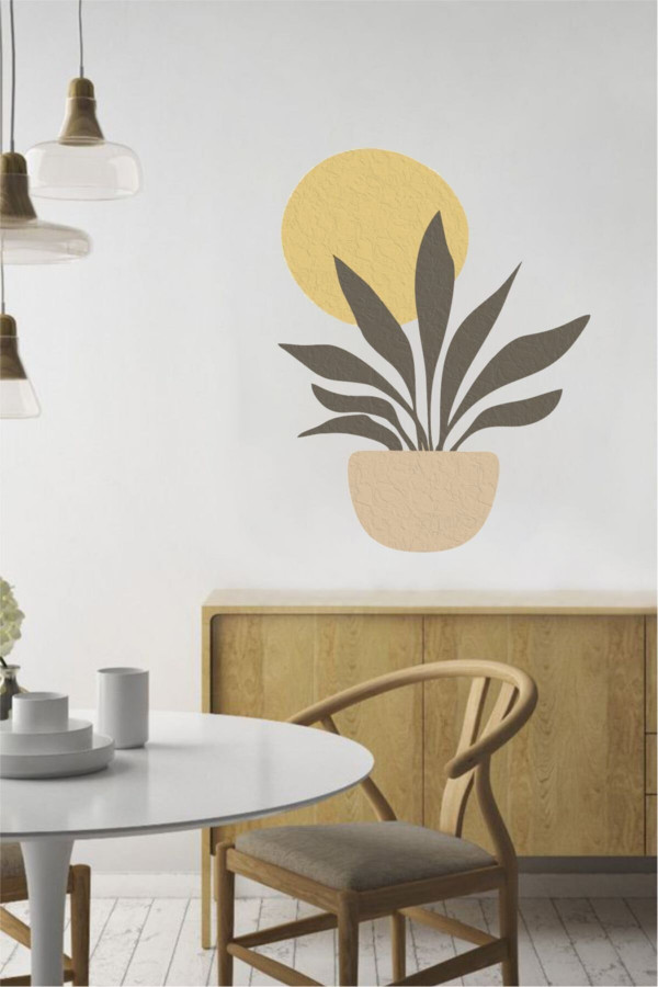 Moon Leaf Duvar Stickerı Moon Leaf Duvar Stickerı
