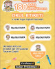 Kawaii İsme Özel Etiket Kalem, defter, suluk etiketi 180 adet - Sarı