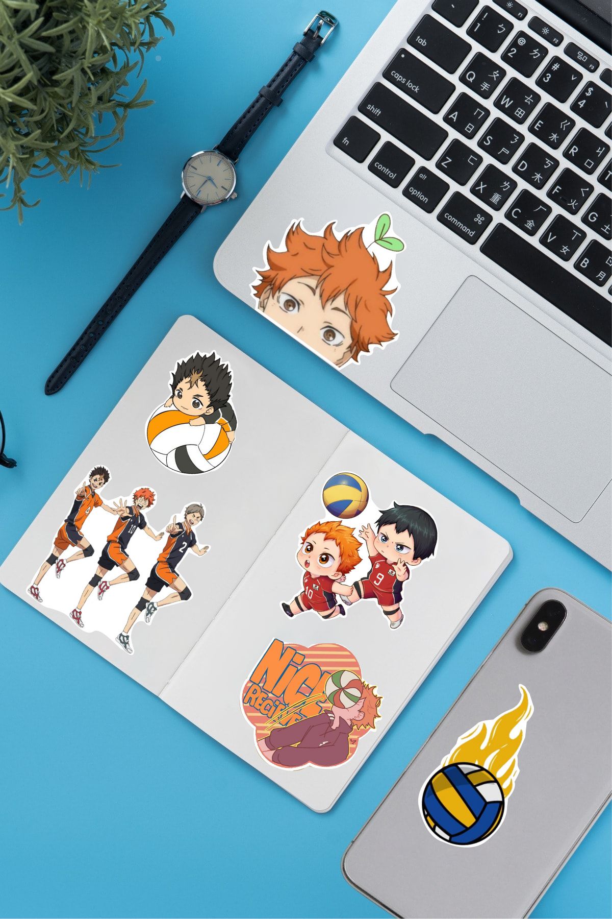 Haikyuu 6lı Sticker Seti - 10x15 cm 6 adet