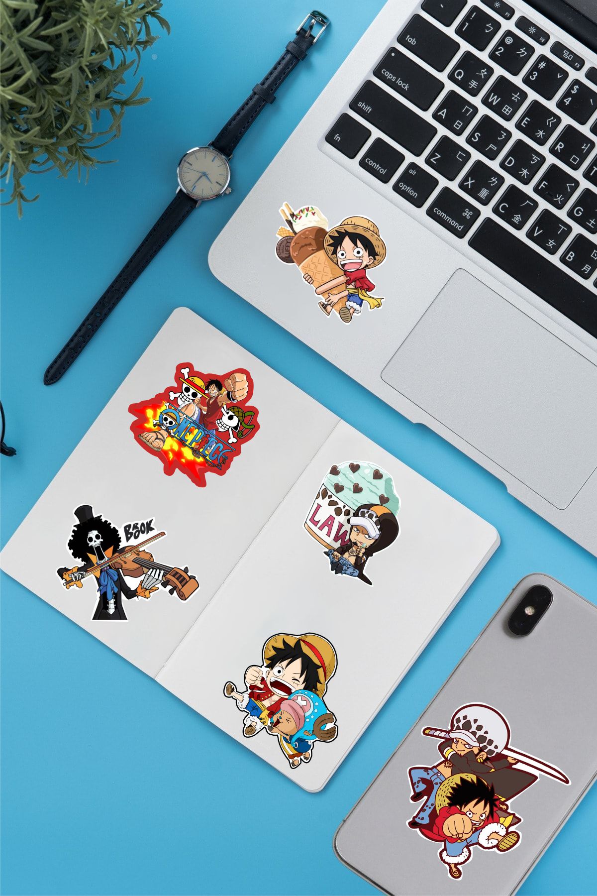 One Piece 6lı Sticker Seti - 10x15 cm 6 adet