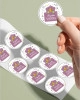 Hoşgeldin Ramazan Sticker, Mor Sticker, Süsleme, Hediye, Paketleme Sticker - A5
