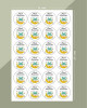 Hayırlı Ramazanlar Cami Etiket, Ramazan Süsleme, Hediye, Paketleme Sticker - A5