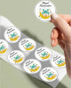 Hayırlı Ramazanlar Cami Etiket, Ramazan Süsleme, Hediye, Paketleme Sticker - A5