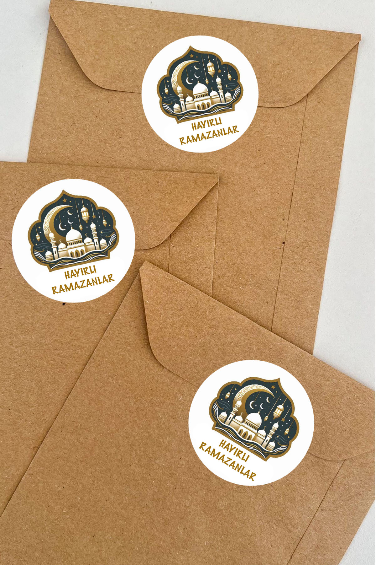 Hoşgeldin Ramazan Sticker, Mor Sticker, Süsleme, Hediye, Paketleme Sticker - A5