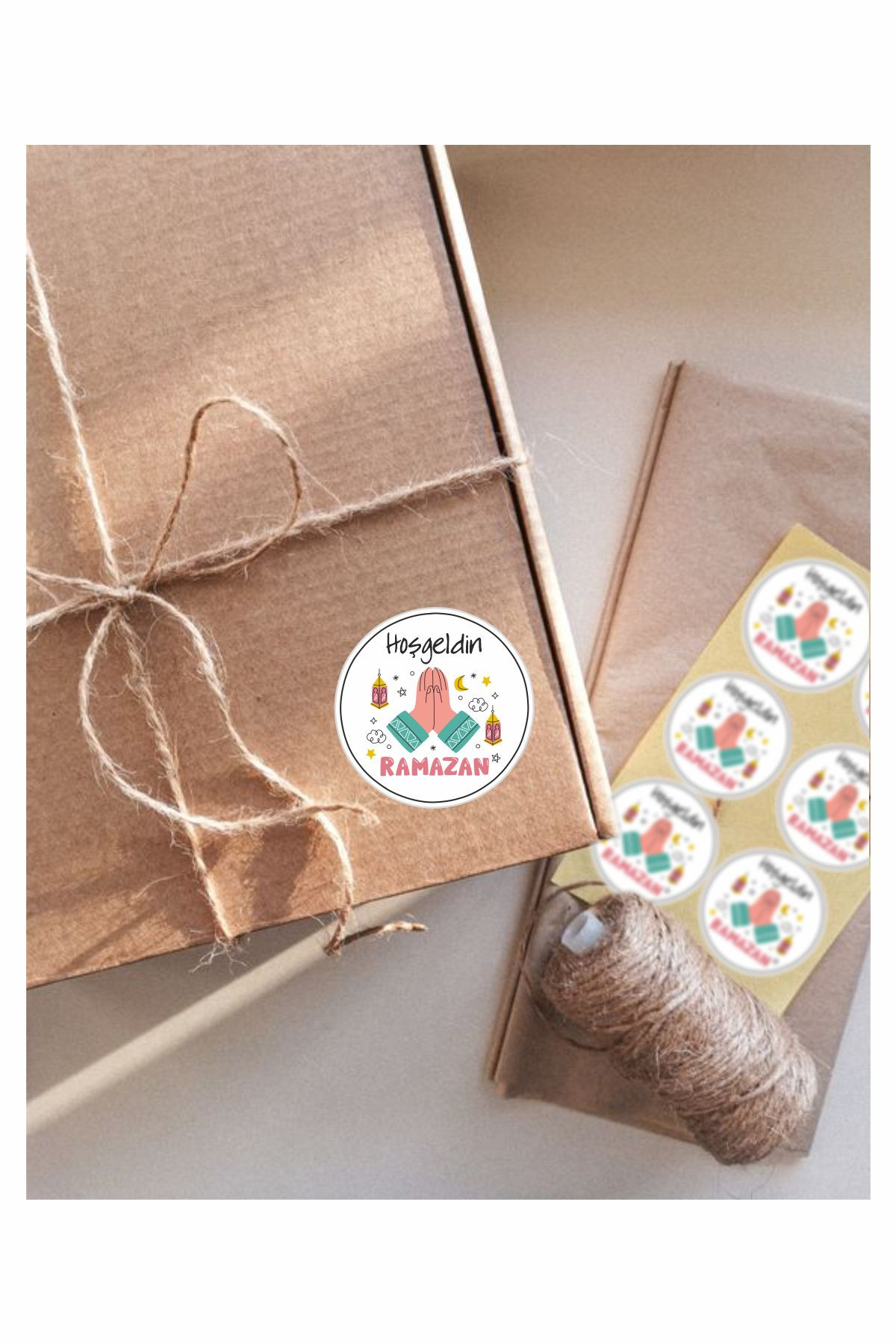 Hoşgeldin Ramazan Etiket, Ramazan Süsleme, Hediye, Paketleme Sticker - A5