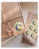 Hayırlı Ramazan Mavi ve Gold Etiket, Ramazan Süsleme, Hediye, Paketleme Sticker - A5