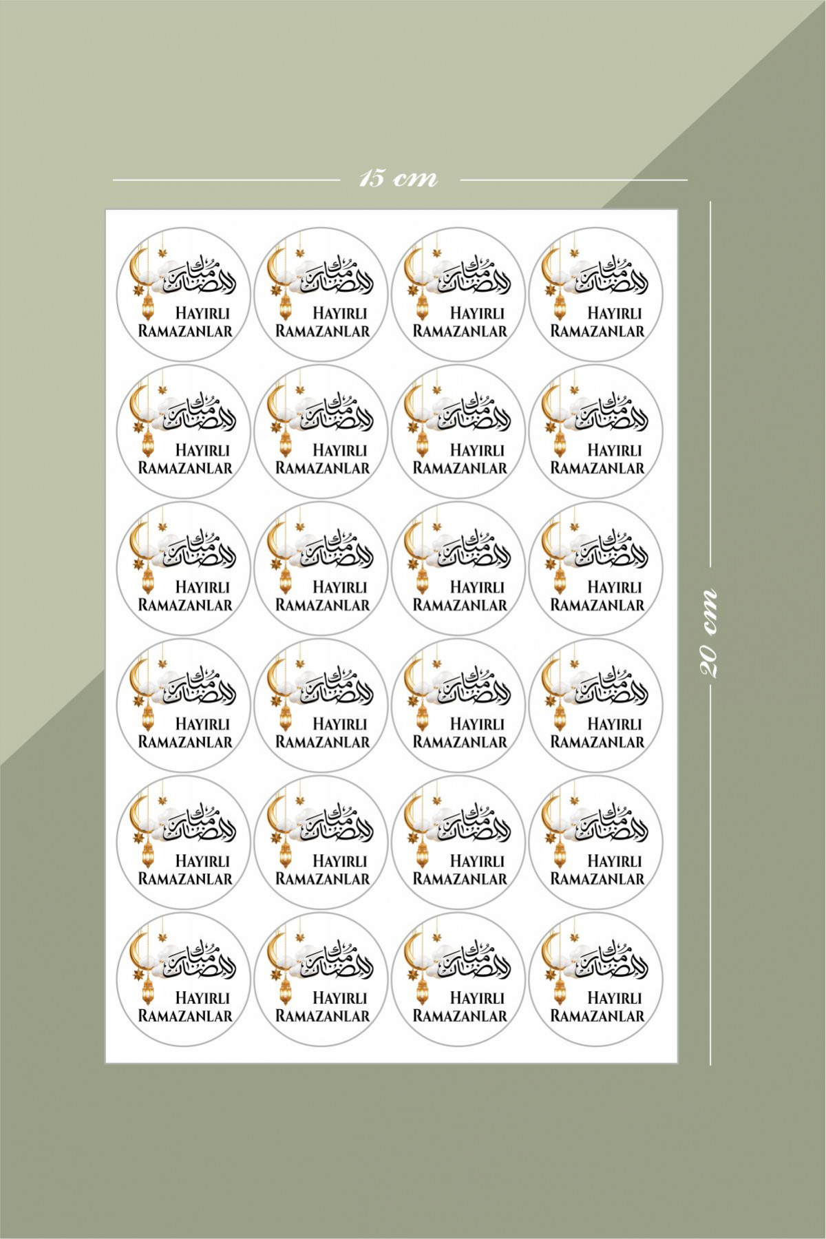 Hoşgeldin Ramazan Sticker, Mor Sticker, Süsleme, Hediye, Paketleme Sticker - A5