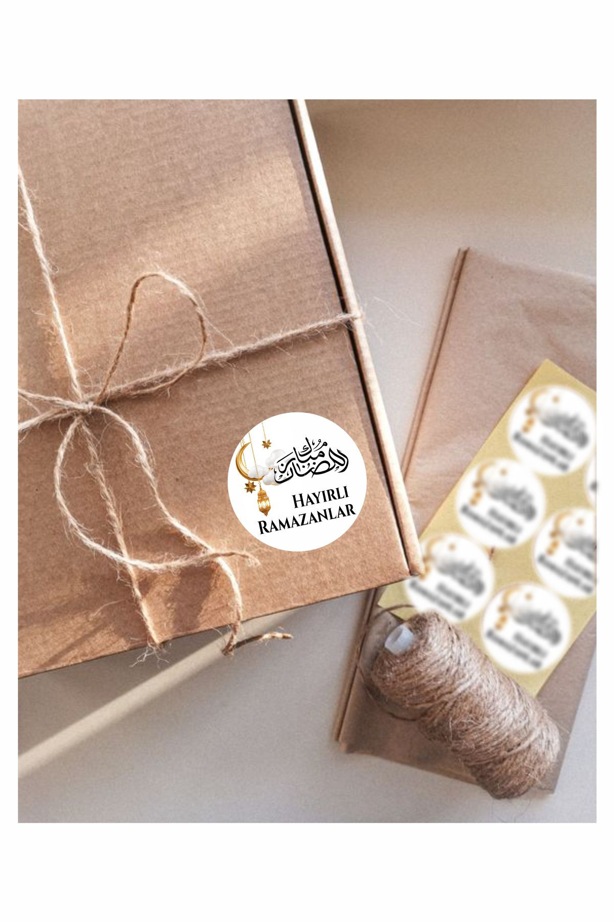 Hoşgeldin Ramazan Sticker, Mor Sticker, Süsleme, Hediye, Paketleme Sticker - A5