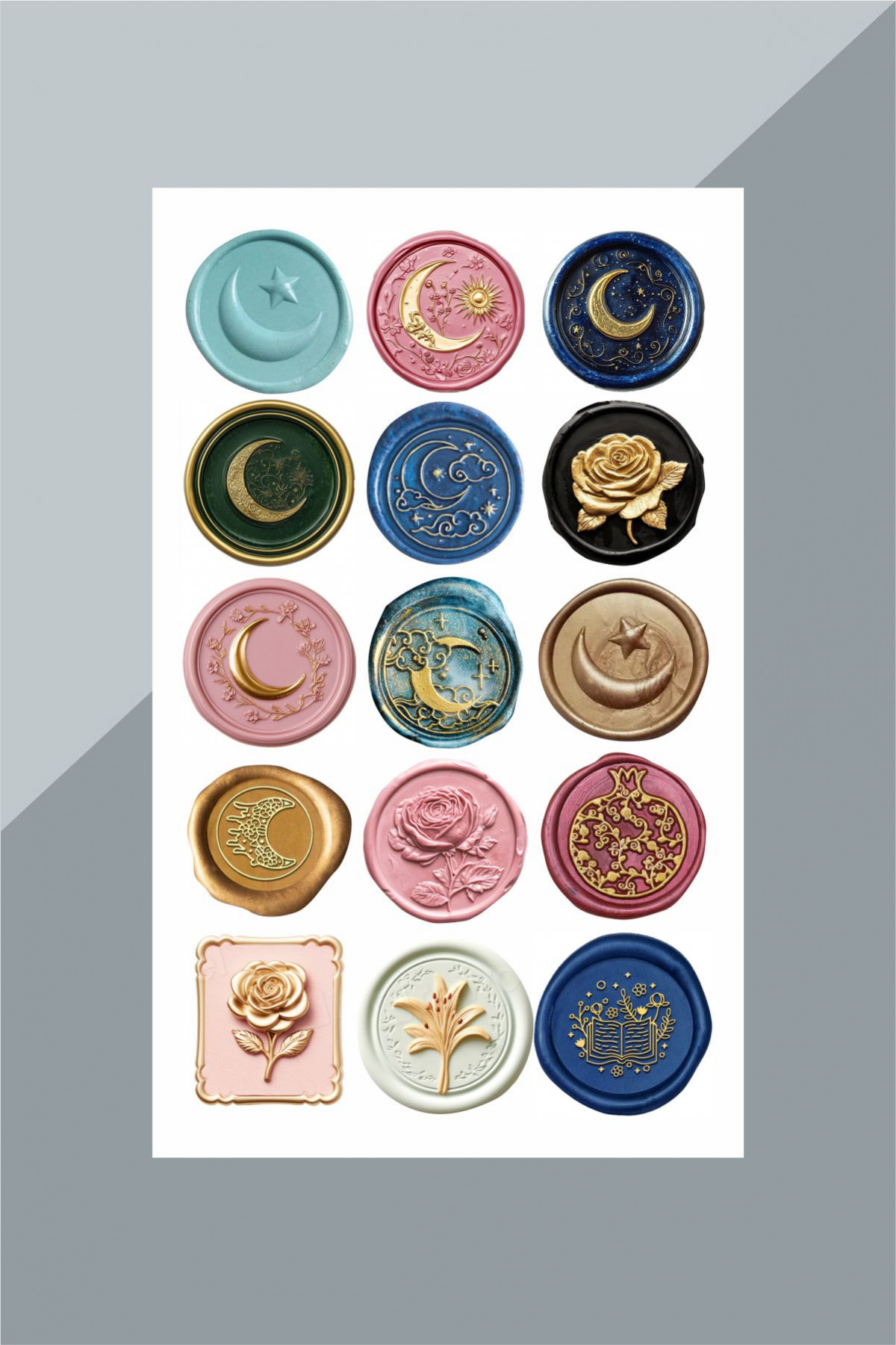 Mühür Ramazan Sticker Seti - Laptop, Defter, Mektup, Hediye Sticker