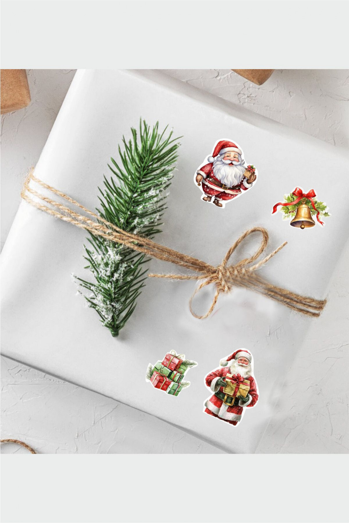 Noel 2'li Çıkartma Sticker Seti - Kalem, Laptop Defter Suluk Sticker