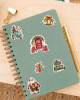 Noel 2'li Çıkartma Sticker Seti - Kalem, Laptop Defter Suluk Sticker