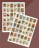 Yılbaşı Pul 72'li Sticker Seti - Mektup, Hediye, Defter,Yılbaşı Sticker