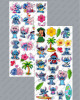 Renkli Stitch Angel 2'li Çıkartma Sticker Seti - Kalem, Laptop Defter Suluk Sticker