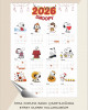2025 Snoopy Takvim Poster - A4 boyut