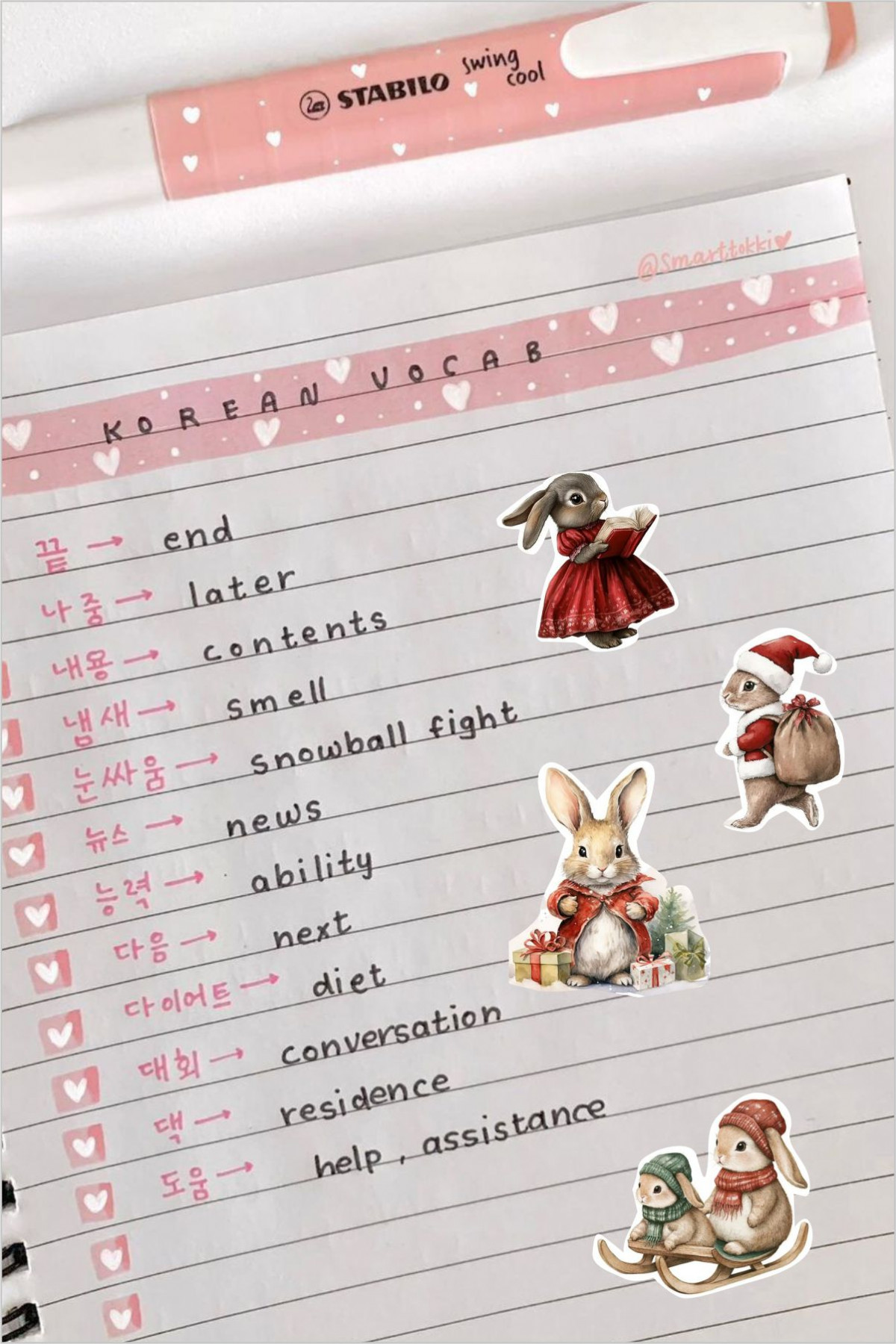 Tavşanlar Yılbaşı Temalı 2'li Çıkartma Sticker Seti - Kalem, Laptop Defter Suluk Sticker